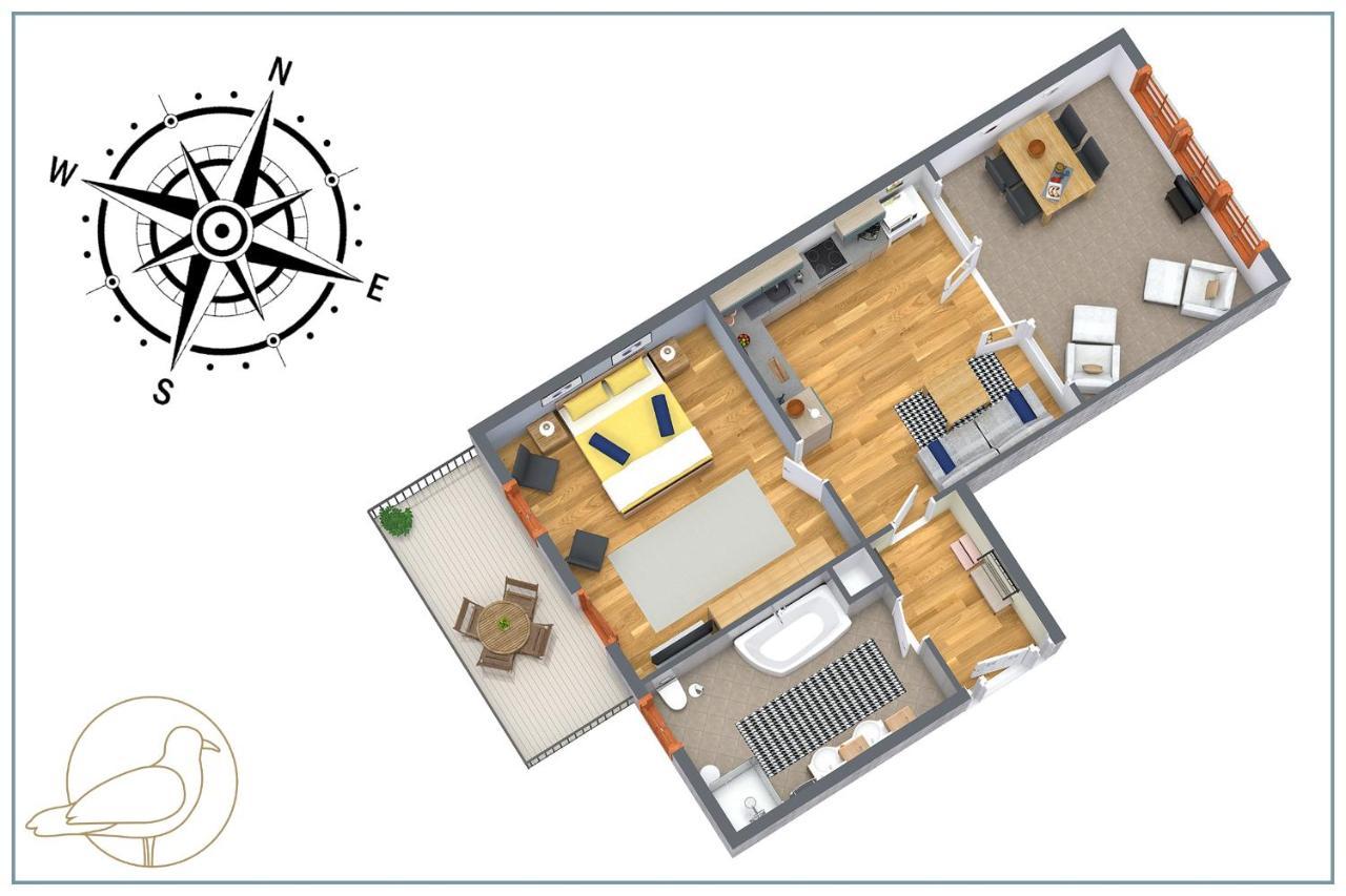 Kaisers Vis A Vis - Wohnung 06 塞巴特黑灵斯多夫 外观 照片